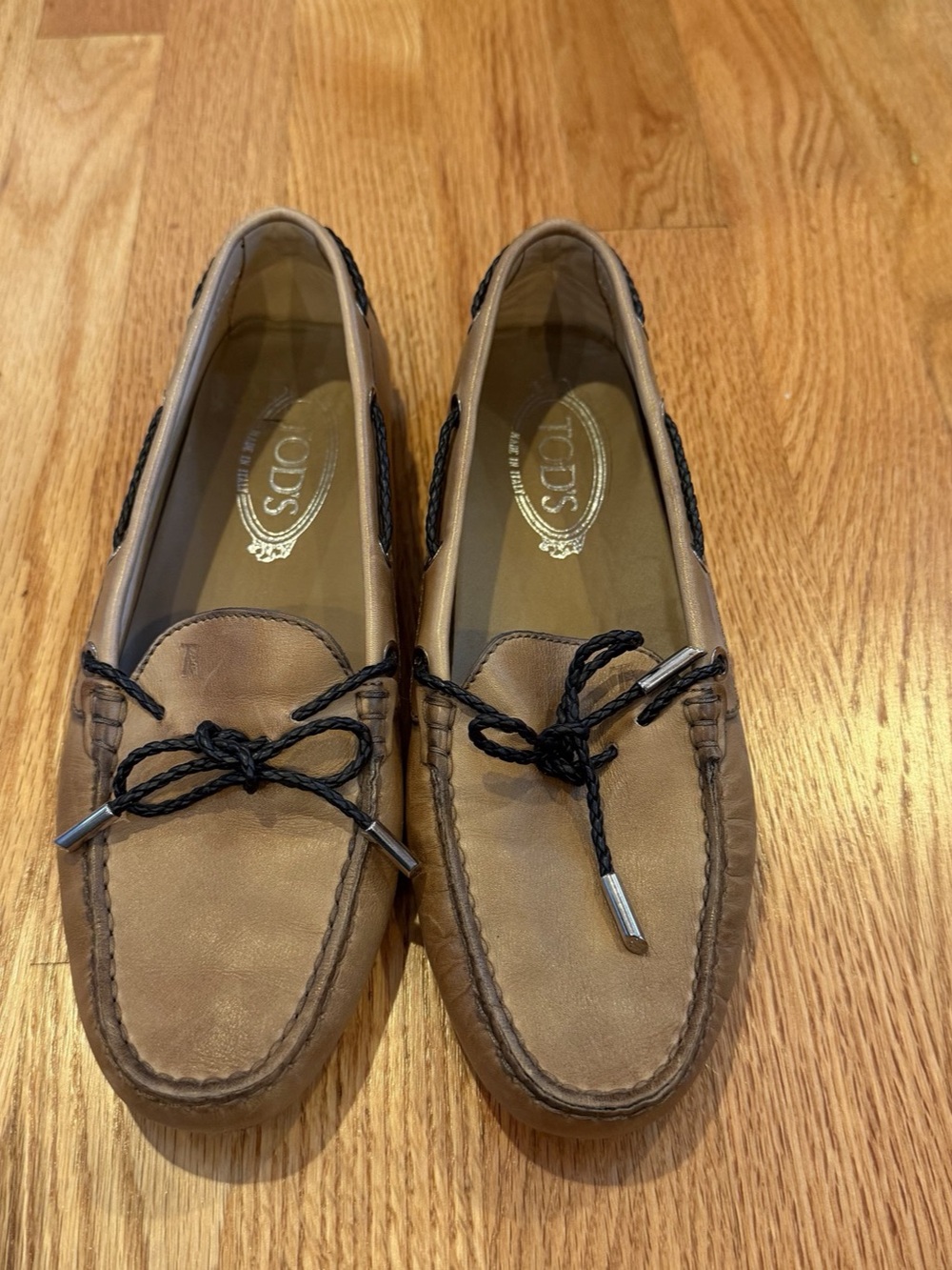 Tod's Gommino Driving Shoes in Leather Driving Loafers Tan light Brown EU 38 1/2